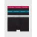 Calvin Klein ανδρικά βαμβακερά 3pack boxers με χρώμα στο λάστιχο,κανονική γραμμή,95%cotton 5%elastane U2664G MXB